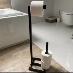 Stojak na Papier Toaletowy Loft – Ręcznie Wykonany z Metalu Stojak na Papier Toaletowy Loft – Ręcznie Wykonany z Metalu